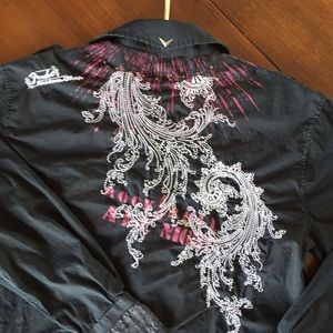 Fender button down & zip down shirt